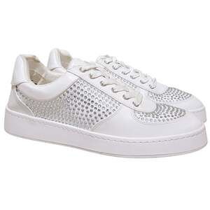 INC INTL Concepts Women Westenn Embellished Sneakers Size US 9.5M White